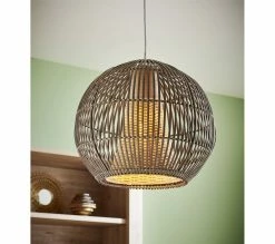 Nouveau 👍 LINEA NATURA Suspension HOCHI Gris 👏