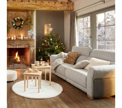 Acheter 🔥 LINEA NATURA Tapis rond Ø 120 cm JACOB blanc ⌛ -Linea Natura Soldes 2023 2099901443717 AMB9 227535