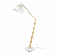 Acheter 💯 LINEA NATURA Lampadaire bois métal H.185 cm OSLO Blanc 🤩 -Linea Natura Soldes 2023 2099901451378 P