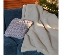 Coupon 🧨 LINEA NATURA Plaid 150x200 cm JACOB Blanc 👏