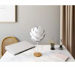 Coupon 🛒 LINEA NATURA Lampe à poser H. 45 cm LOTUS Blanc ⌛