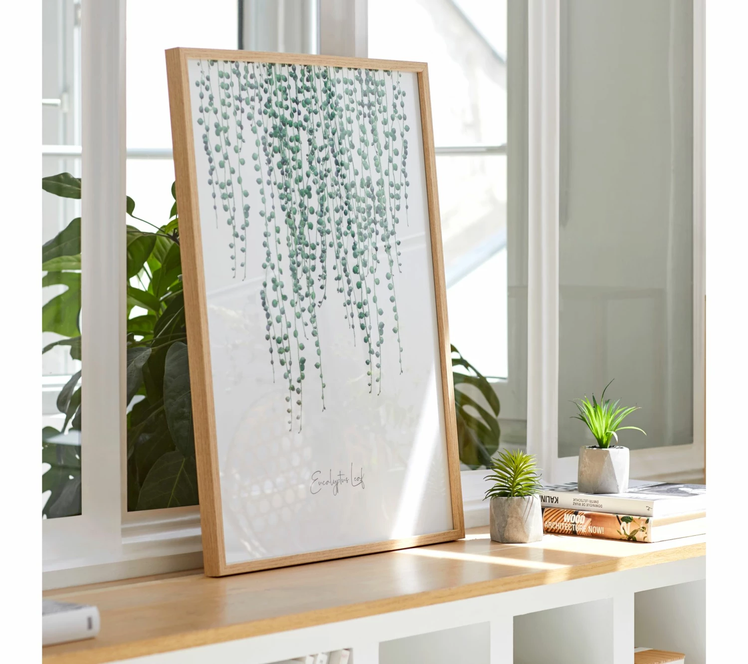 Budget 🧨 LINEA NATURA Image 50x70 cm EUCALYPTUS Blanc / Vert / Naturel ✨ 3 Budget 🧨 LINEA NATURA Image 50x70 cm EUCALYPTUS Blanc / Vert / Naturel ✨