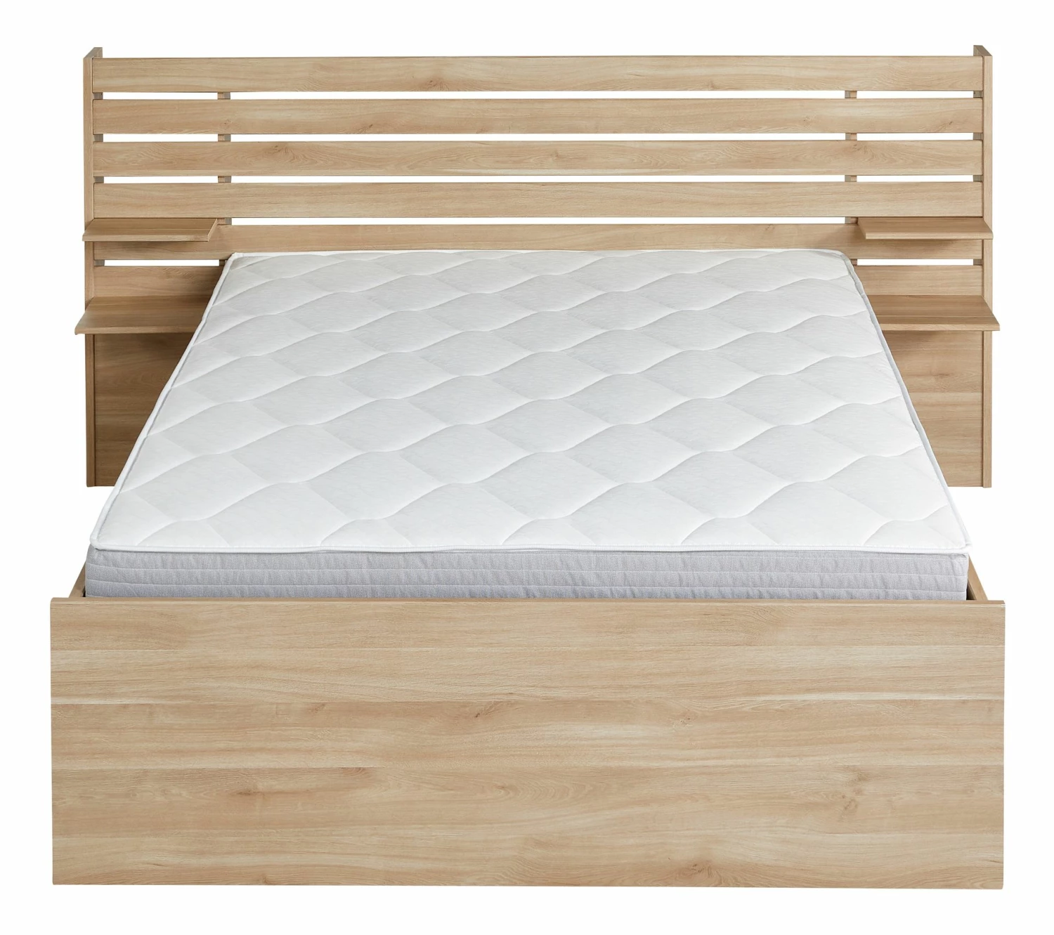 Meilleure affaire ⌛ LINEA NATURA Lit 140x190 cm avec tablettes réversibles ESCALE imitation chêne 😉 4 Meilleure affaire ⌛ LINEA NATURA Lit 140x190 cm avec tablettes réversibles ESCALE imitation chêne 😉 – Image 2