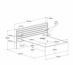 Meilleure affaire ⌛ LINEA NATURA Lit 140x190 cm avec tablettes réversibles ESCALE imitation chêne 😉 21 Meilleure affaire ⌛ LINEA NATURA Lit 140x190 cm avec tablettes réversibles ESCALE imitation chêne 😉 -Linea Natura Soldes 2023 3480940293699 Z1