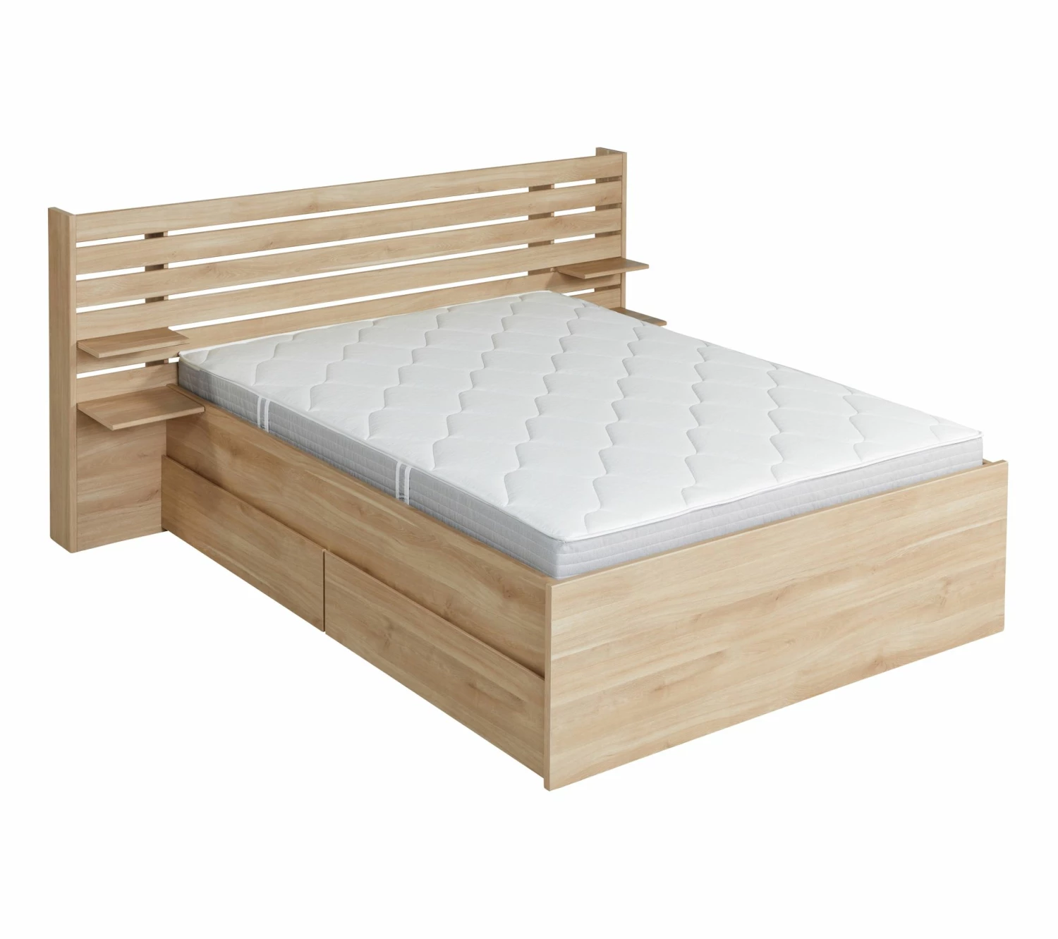 Meilleure affaire ⌛ LINEA NATURA Lit 140x190 cm avec tablettes réversibles ESCALE imitation chêne 😉 9 Meilleure affaire ⌛ LINEA NATURA Lit 140x190 cm avec tablettes réversibles ESCALE imitation chêne 😉 – Image 7