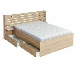 Meilleure affaire ⌛ LINEA NATURA Lit 140x190 cm avec tablettes réversibles ESCALE imitation chêne 😉 20 Meilleure affaire ⌛ LINEA NATURA Lit 140x190 cm avec tablettes réversibles ESCALE imitation chêne 😉 -Linea Natura Soldes 2023 3480940293699 Z3