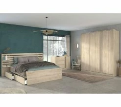 Bon marché ✔️ LINEA NATURA Armoire 3 portes L.185 cm ESCALE imitation chêne 🎁 -Linea Natura Soldes 2023 3480940293712 AMB9 203825
