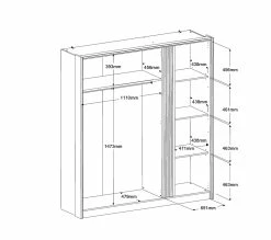 Bon marché ✔️ LINEA NATURA Armoire 3 portes L.185 cm ESCALE imitation chêne 🎁 -Linea Natura Soldes 2023 3480940293712 Z1