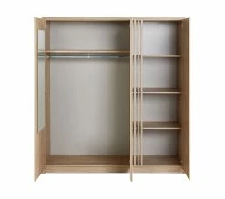 Bon marché ✔️ LINEA NATURA Armoire 3 portes L.185 cm ESCALE imitation chêne 🎁 -Linea Natura Soldes 2023 3480940293712 Z2