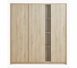 Bon marché ✔️ LINEA NATURA Armoire 3 portes L.185 cm ESCALE imitation chêne 🎁 -Linea Natura Soldes 2023 3480940293712 Z3
