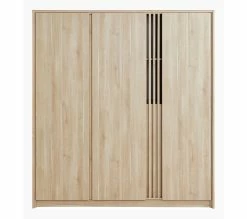 Bon marché ✔️ LINEA NATURA Armoire 3 portes L.185 cm ESCALE imitation chêne 🎁 -Linea Natura Soldes 2023 3480940293712 Z5