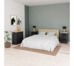 De gros ⭐ LINEA NATURA Lit 140x190 cm CONFIDENCE imitation chêne ⌛ -Linea Natura Soldes 2023 3483600962270 AMB3D2