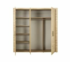 Coupon 🎁 LINEA NATURA Armoire 3 portes L.220 cm CONFIDENCE imitation chêne 😀 -Linea Natura Soldes 2023 3483600962546 Z2