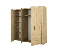Coupon 🎁 LINEA NATURA Armoire 3 portes L.220 cm CONFIDENCE imitation chêne 😀 -Linea Natura Soldes 2023 3483600962546 Z3