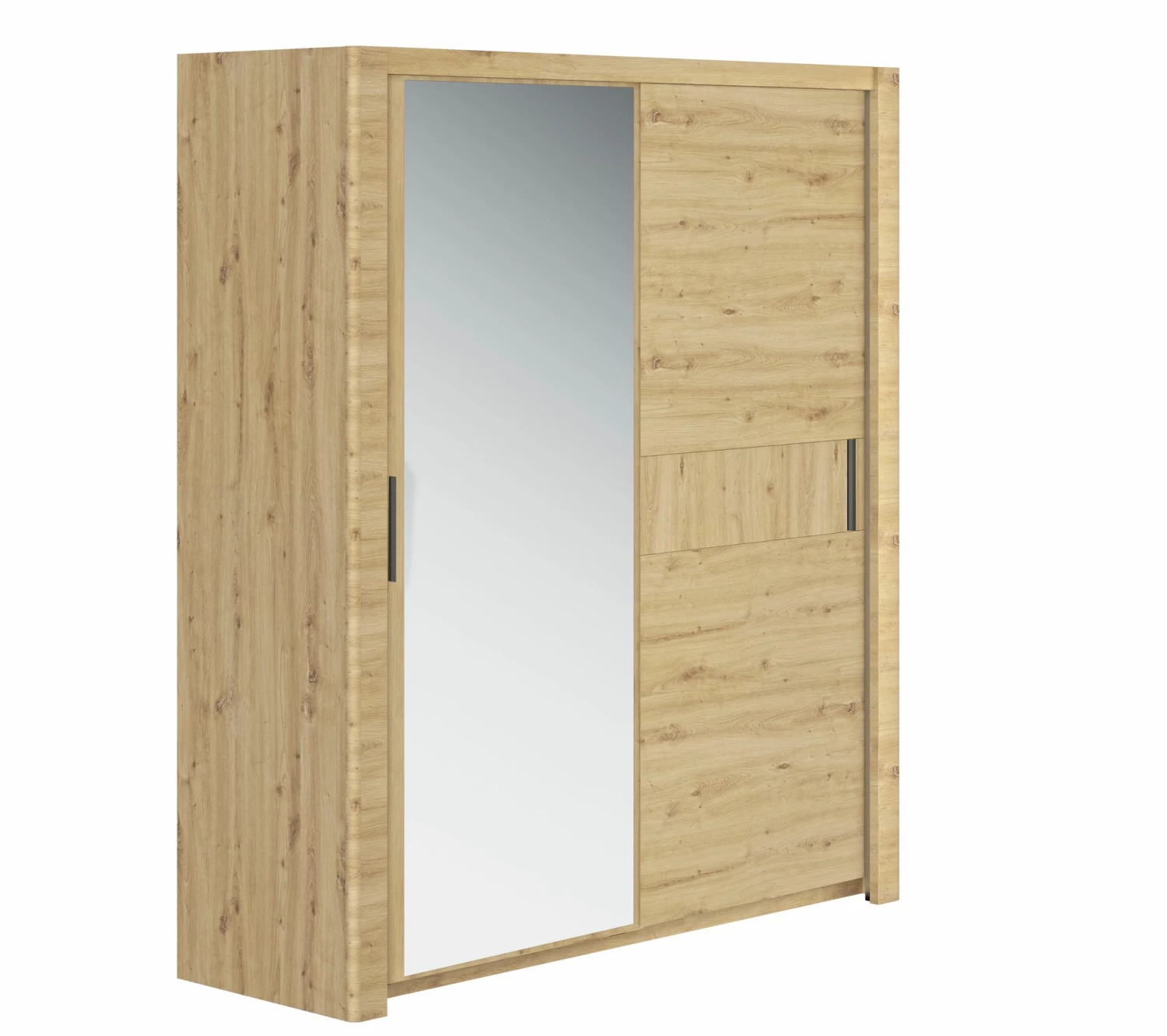 Acheter 😍 LINEA NATURA Armoire 2 portes coulissantes L.191 cm CONFIDENCE imitation chêne 😉 5 Acheter 😍 LINEA NATURA Armoire 2 portes coulissantes L.191 cm CONFIDENCE imitation chêne 😉 – Image 3