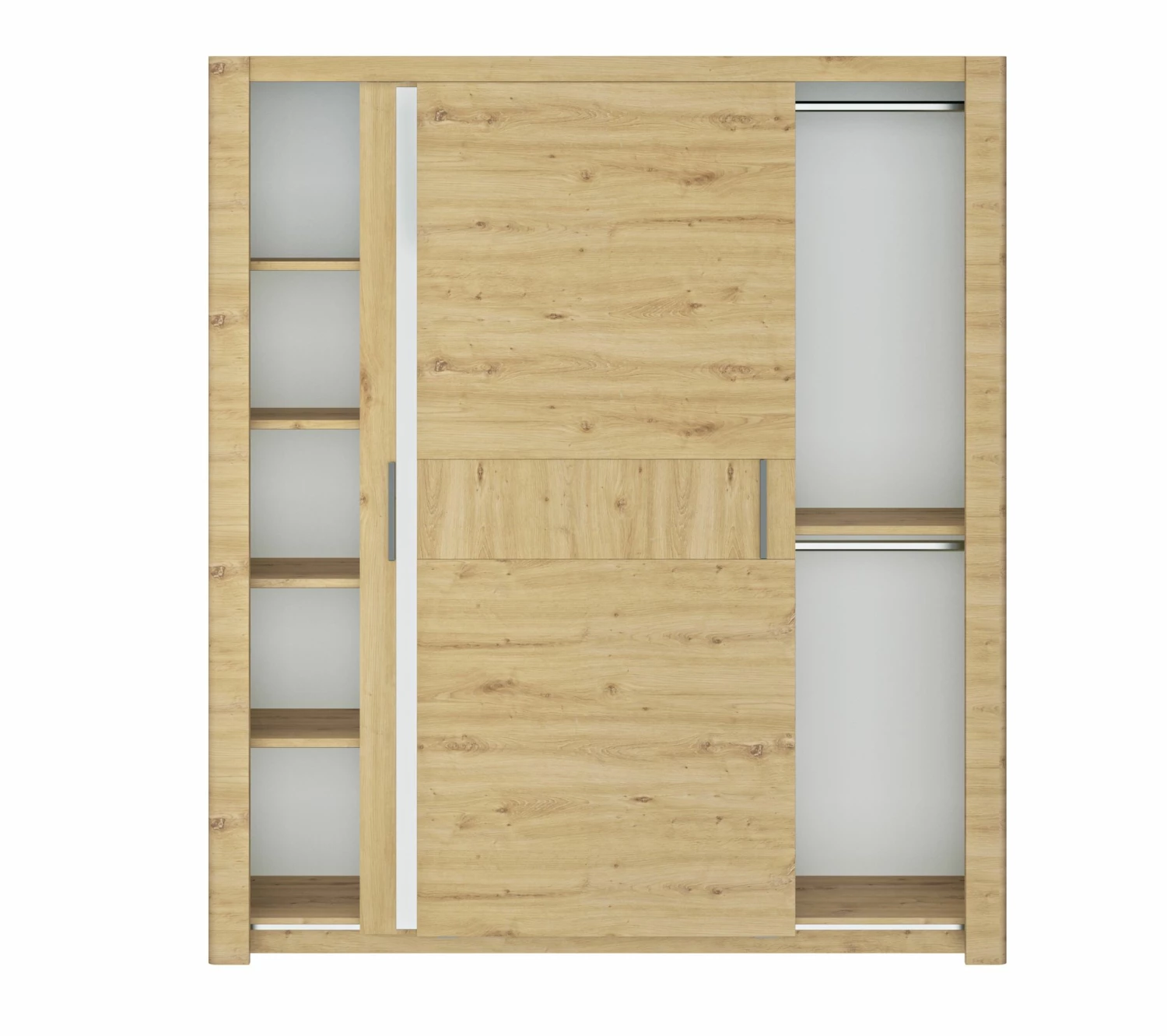 Acheter 😍 LINEA NATURA Armoire 2 portes coulissantes L.191 cm CONFIDENCE imitation chêne 😉 6 Acheter 😍 LINEA NATURA Armoire 2 portes coulissantes L.191 cm CONFIDENCE imitation chêne 😉 – Image 4