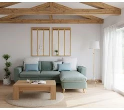 Les meilleures critiques de ✨ LINEA NATURA Canapé dangle convertible méridienne réversible LAGO tissu Enjoy vert amande 18 😀