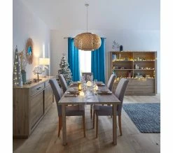 Remise 🎉 LINEA NATURA Chaise tissu AGATHE gris ✨