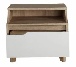 Nouveau 👍 LINEA NATURA Chevet 1 tiroir 1 niche Nordic imitation chêne et blanc 👍 14 Nouveau 👍 LINEA NATURA Chevet 1 tiroir 1 niche Nordic imitation chêne et blanc 👍 -Linea Natura Soldes 2023 4894223196116 Z2