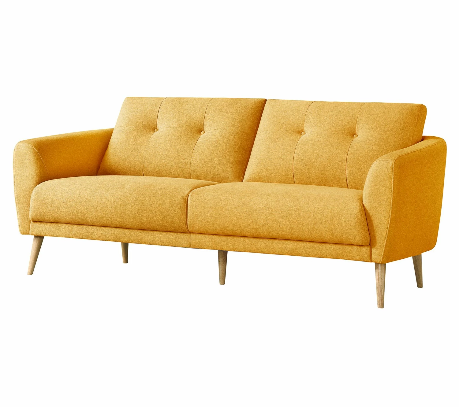 Vente flash ⌛ LINEA NATURA Canapé 3 places ZOE II tissu jaune ✨ 6 Vente flash ⌛ LINEA NATURA Canapé 3 places ZOE II tissu jaune ✨ – Image 4