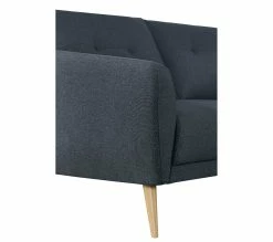 Acheter 😀 LINEA NATURA Canap&eacute; fixe 2 places ZOE II tissu bleu fonc&eacute; 🎉 -Linea Natura Soldes 2023 4894223228541 D