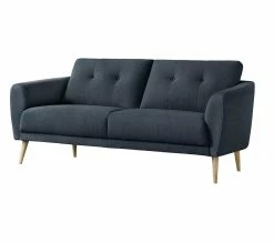 Acheter 😀 LINEA NATURA Canap&eacute; fixe 2 places ZOE II tissu bleu fonc&eacute; 🎉 -Linea Natura Soldes 2023 4894223228541 P