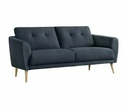 Acheter 😀 LINEA NATURA Canap&eacute; fixe 2 places ZOE II tissu bleu fonc&eacute; 🎉 -Linea Natura Soldes 2023 4894223228541 Q