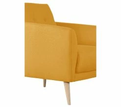 Sortie ✨ LINEA NATURA Fauteuil ZOE II tissu jaune 🔔 -Linea Natura Soldes 2023 4894223228657 D