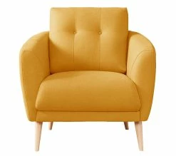 Sortie ✨ LINEA NATURA Fauteuil ZOE II tissu jaune 🔔 -Linea Natura Soldes 2023 4894223228657 F