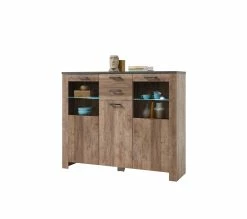 Acheter 🛒 LINEA NATURA Buffet haut L.172 ANVERS imitation chêne vieilli/ béton 🎉 -Linea Natura Soldes 2023 5901730931044 P