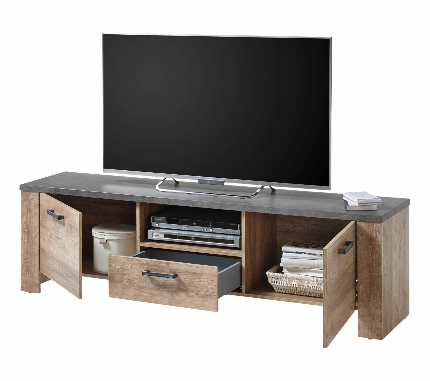 Les meilleures critiques de ❤️ LINEA NATURA Meuble TV ANVERS imitation chêne vieili/ béton 🔔 5 Les meilleures critiques de ❤️ LINEA NATURA Meuble TV ANVERS imitation chêne vieili/ béton 🔔 – Image 3