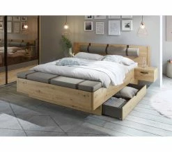 Le moins cher ✔️ LINEA NATURA Lot de 2 tiroirs PRESTIGE imitation chêne artisan 🥰