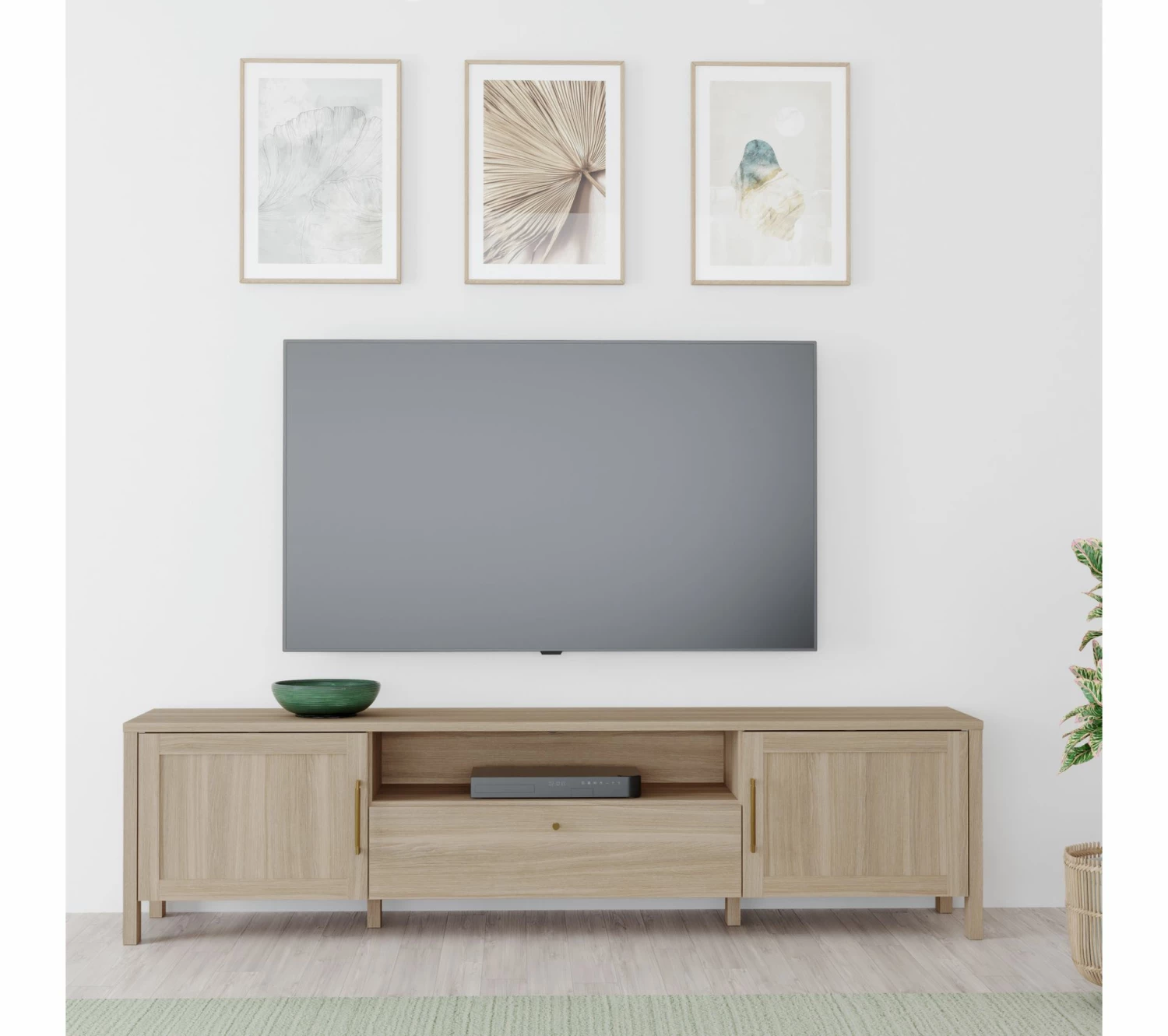 Tout neuf 😀 LINEA NATURA Meuble TV L.205,9 LEONITA imitation chêne 🧨 3 Tout neuf 😀 LINEA NATURA Meuble TV L.205,9 LEONITA imitation chêne 🧨