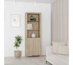 Meilleure affaire ✔️ LINEA NATURA Bibliothèque LEONITA imitation chêne 🤩