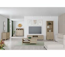 Meilleure affaire ✔️ LINEA NATURA Bibliothèque LEONITA imitation chêne 🤩 -Linea Natura Soldes 2023 5904767833442 AMB2