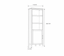 Meilleure affaire ✔️ LINEA NATURA Bibliothèque LEONITA imitation chêne 🤩 -Linea Natura Soldes 2023 5904767833442 Z1