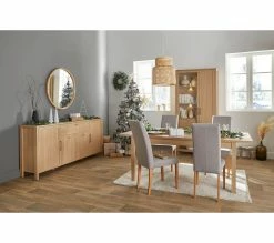 Nouveau 🤩 LINEA NATURA Vitrine LEONITA imitation chêne 👏 -Linea Natura Soldes 2023 5904767833459 AMB9 291159