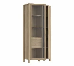 Nouveau 🤩 LINEA NATURA Vitrine LEONITA imitation chêne 👏 -Linea Natura Soldes 2023 5904767833459 Z3