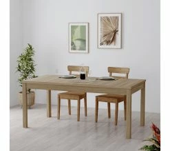 Tout neuf ✔️ LINEA NATURA Table L.180,4 cm + 1 allonge LEONITA imitation chêne 🌟