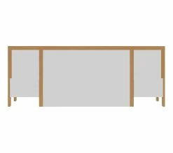 Meilleure affaire 😍 LINEA NATURA Lit 140x190 cm chevets et LED intégrés OMBRONE blanc et imitation chêne ✔️ -Linea Natura Soldes 2023 5904767834029 R