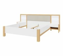 Les meilleures critiques de 🧨 LINEA NATURA Lit 160x200 cm chevets et LED intégrés OMBRONE blanc et imitation chêne 🤩 -Linea Natura Soldes 2023 5904767834036 P