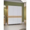 Grosses soldes 👏 LINEA NATURA Armoire 3 portes battante OMBRONE blanc et imitation chêne 😉 -Linea Natura Soldes 2023 5904767834043 AMB1