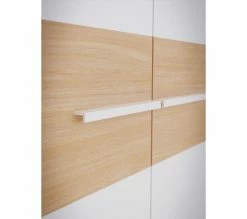 Grosses soldes 👏 LINEA NATURA Armoire 3 portes battante OMBRONE blanc et imitation chêne 😉 -Linea Natura Soldes 2023 5904767834043 D