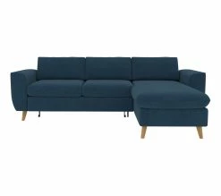 Promo ✔️ LINEA NATURA Canapé dangle convertible méridienne réversible LAGO tissu Malmo bleu 81 ✨ -Linea Natura Soldes 2023 5907690909314 F