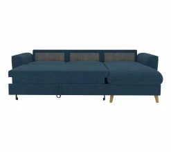 Promo ✔️ LINEA NATURA Canapé dangle convertible méridienne réversible LAGO tissu Malmo bleu 81 ✨ -Linea Natura Soldes 2023 5907690909314 Z3