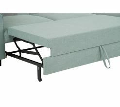 Budget 🌟 LINEA NATURA Canap&eacute; dangle convertible m&eacute;ridienne r&eacute;versible LAGO tissu Bergamo lichen pieds noi 🧨 -Linea Natura Soldes 2023 5907690919306 Z8